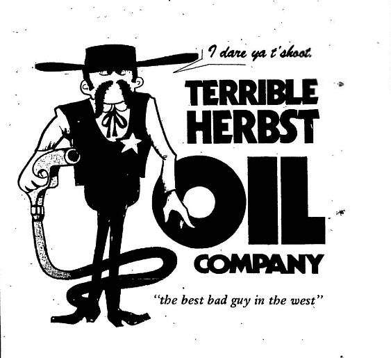 A depiction of Mr. Terrible from a Terrible Herbst ad published in the Las Vegas Review-Journal ...