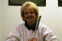 Jane Schlosser, the executive director of the Southern Nevada Junior Golf Association, is seen ...