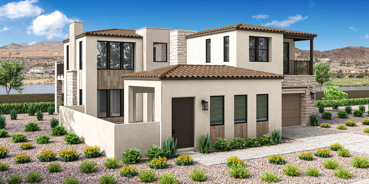 This artist's rendering of Residence 4-B shows what the two-story home will look like when it i ...