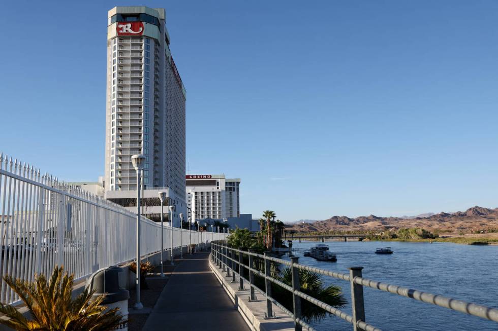 Don Laughlin's Riverside Resort hotel-casino on Tuesday, Sept. 17, 2024, in Laughlin. (Ellen Sc ...