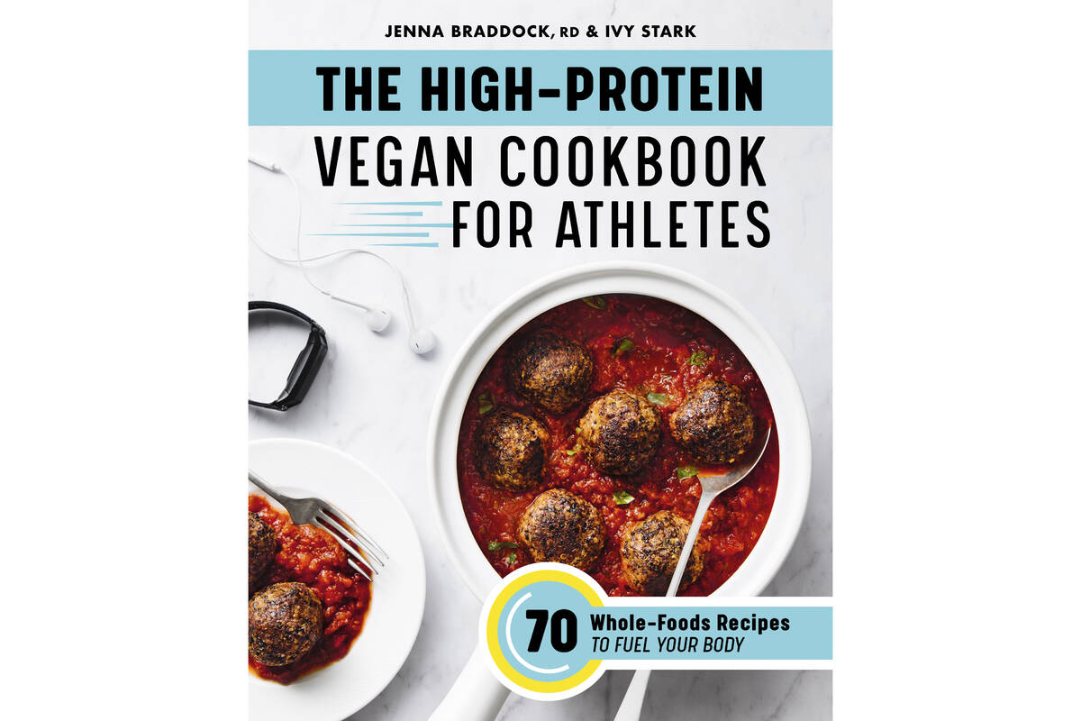 This cover image released by Callisto shows "The High-Protein Vegan Cookbook for Athletes: ...