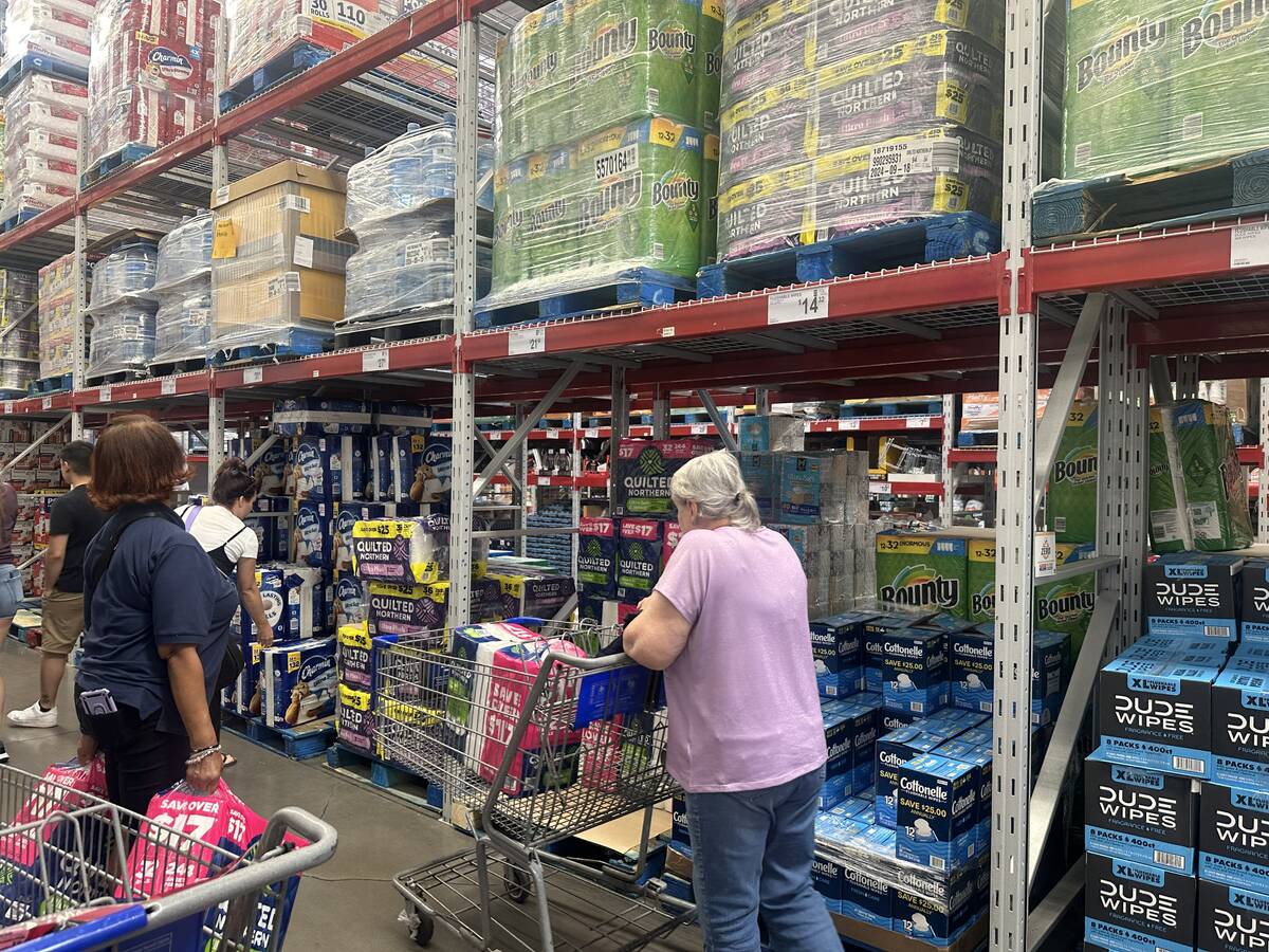 The Sam's Club at 1910 E. Serene Ave. location still has multiple brands of toilet paper in sto ...