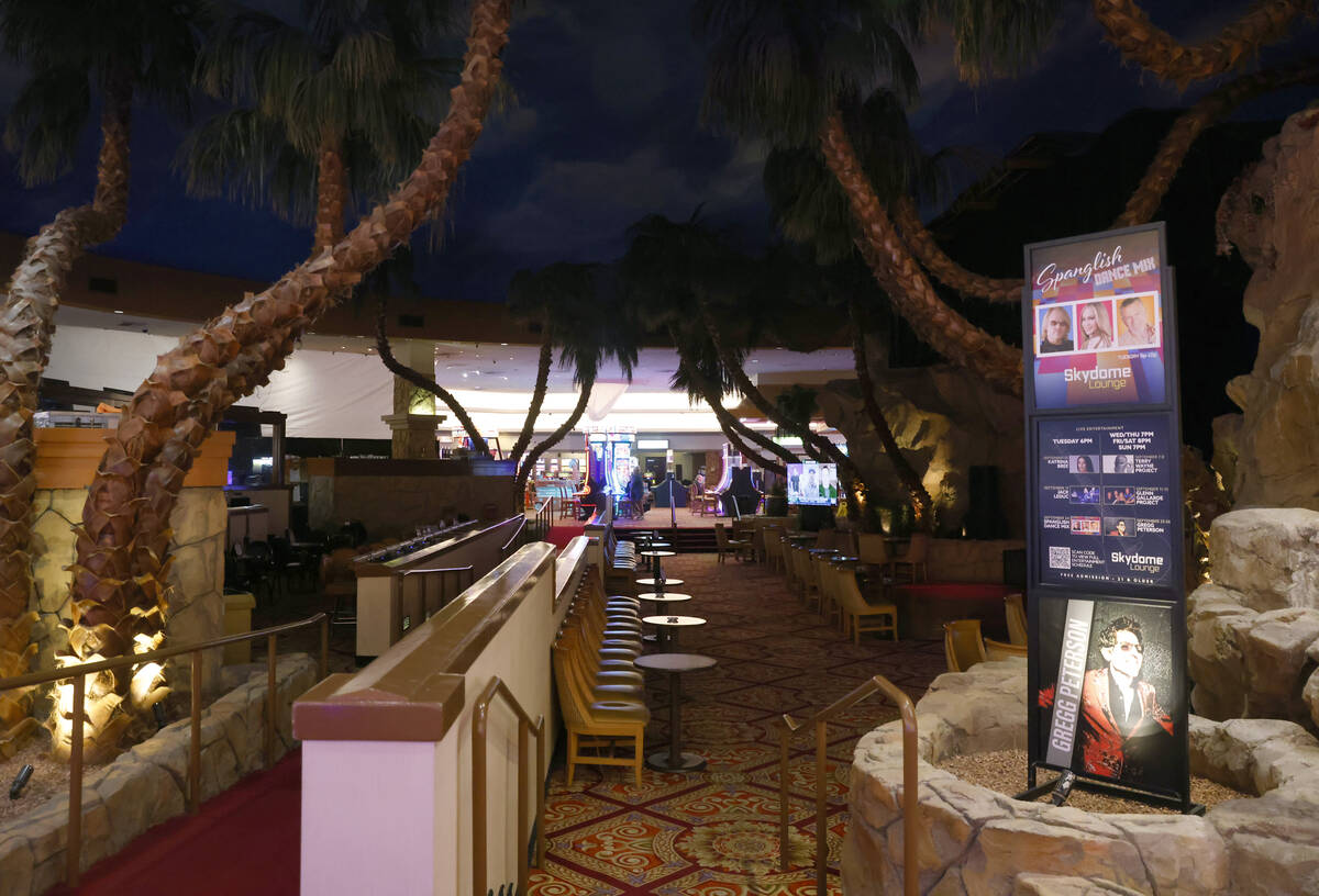 The Skydive Lounge at the CasaBlanca hotel-casino is pictured, on Tuesday, Sept. 24, 2024. (Biz ...