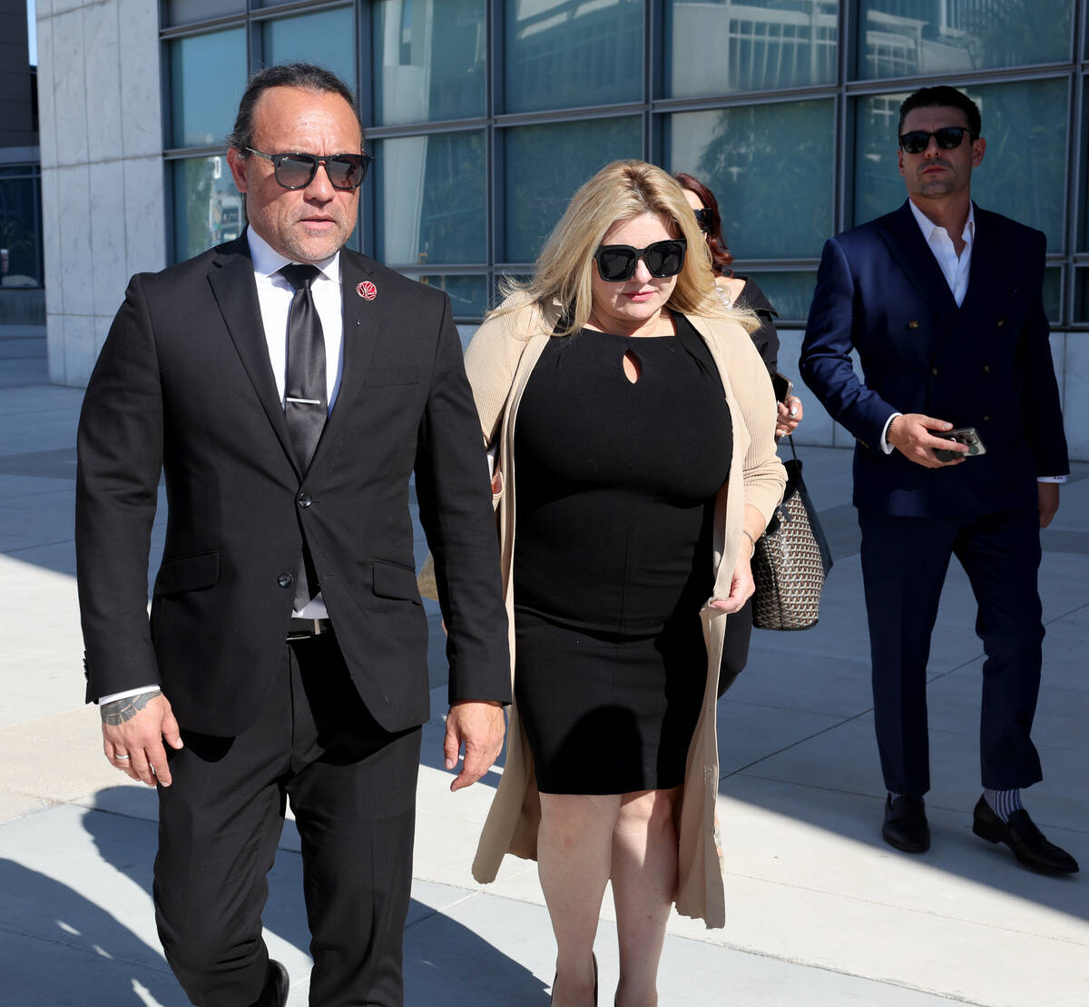 Former Las Vegas City Councilwoman Michele Fiore walks out of Lloyd George U.S. Courthouse in L ...