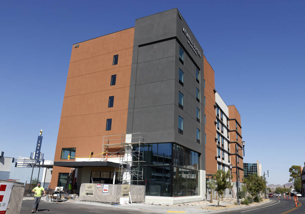 Construction is underway on the new Atwell Suites on Water Street, on Thursday, Oct. 3, 2024, i ...