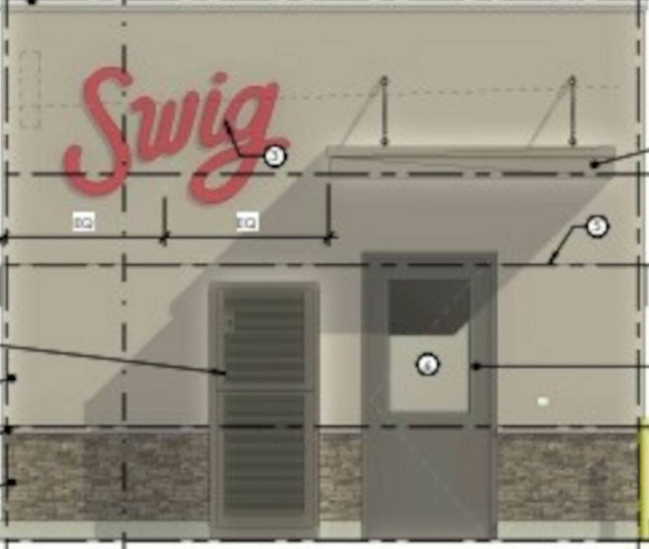 A rendering of the exterior of the Swig store proposed for Henderson. The shop's dirty sodas ha ...