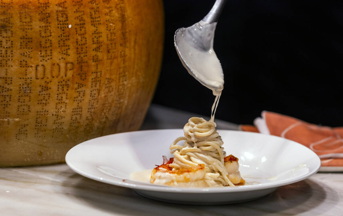 Chef Giada De Laurentiis celebrates the 10th anniversary of Giada restaurant with a pasta twirl ...