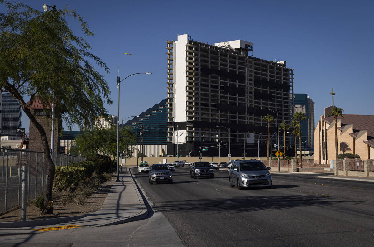 The Tropicana, slated to be imploded on Oct. 9, is pictured off of Giles Street on Thursday, Oc ...