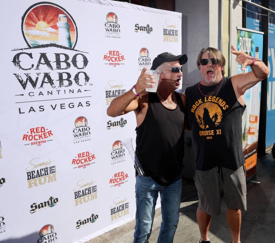 Fans of Sammy Hagar wait to see him receive Key to the Las Vegas Strip at Cabo Wabo Cantina at ...