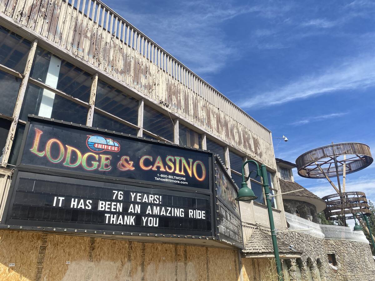 The shuttered Tahoe Biltmore casino in Crystal Bay, Nevada, is seen Sunday, Sept. 15, 2024. (El ...