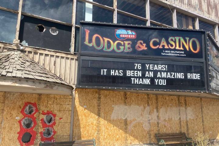 The shuttered Tahoe Biltmore casino in Crystal Bay, Nevada, is seen Sunday, Sept. 15, 2024. (El ...