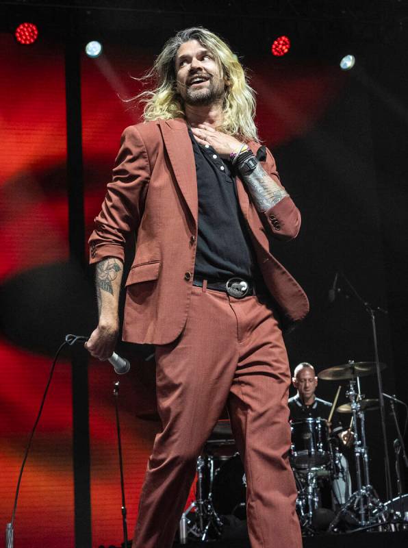 Adam Lazzara of Taking Back Sunday performs during the second weekend of the Coachella Valley M ...