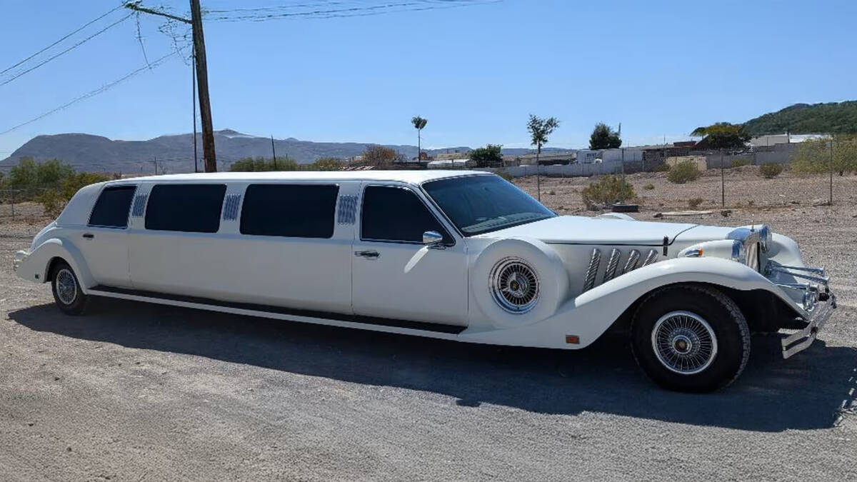 A 1996 Excalibur Phaeton Limousine to be auctioned off at Mecum Las Vegas. This is one of 13 st ...