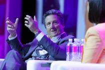 Bill Hornbuckle, MGM Resorts International CEO, speaks during a roundtable discussion at G2E La ...