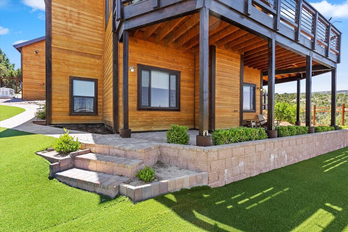 The home has a second-level balcony. (Avia Media Group)