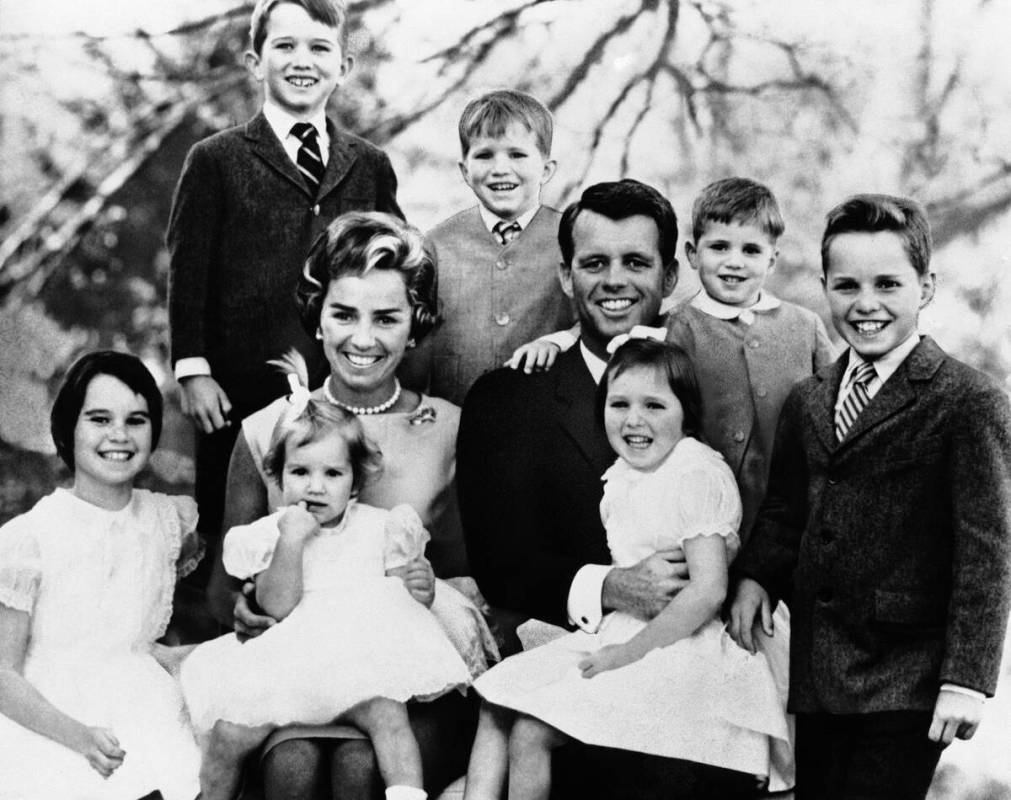 Attorney General Robert F. Kennedy and his wife, Ethel, are shown with their seven children sho ...