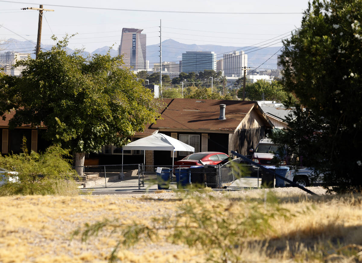 A house at the Windsor Park community at the corner of Jeffrey and Constance Avenues is picture ...