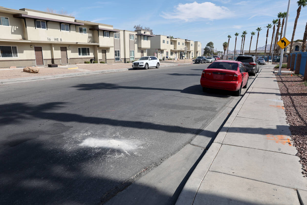 The intersection of Webb Avenue and Davis Place in North Las Vegas is shown Friday, Oct. 11, 20 ...