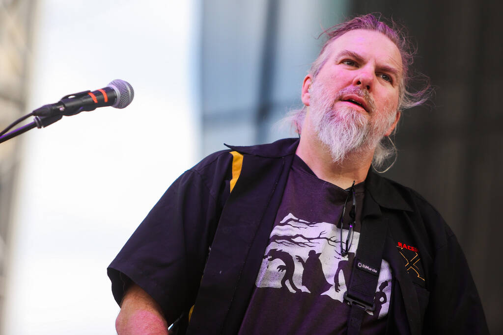 Pinback performs a set during the Best Friends Forever Festival at the Downtown Las Vegas Event ...