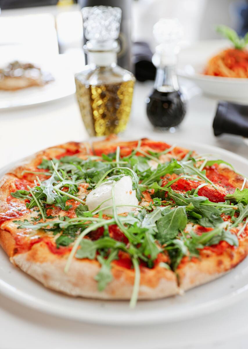 An Emiliana pizza from Brunello LV, a new restaurant as of October 2024 in Sun City Summerlin i ...