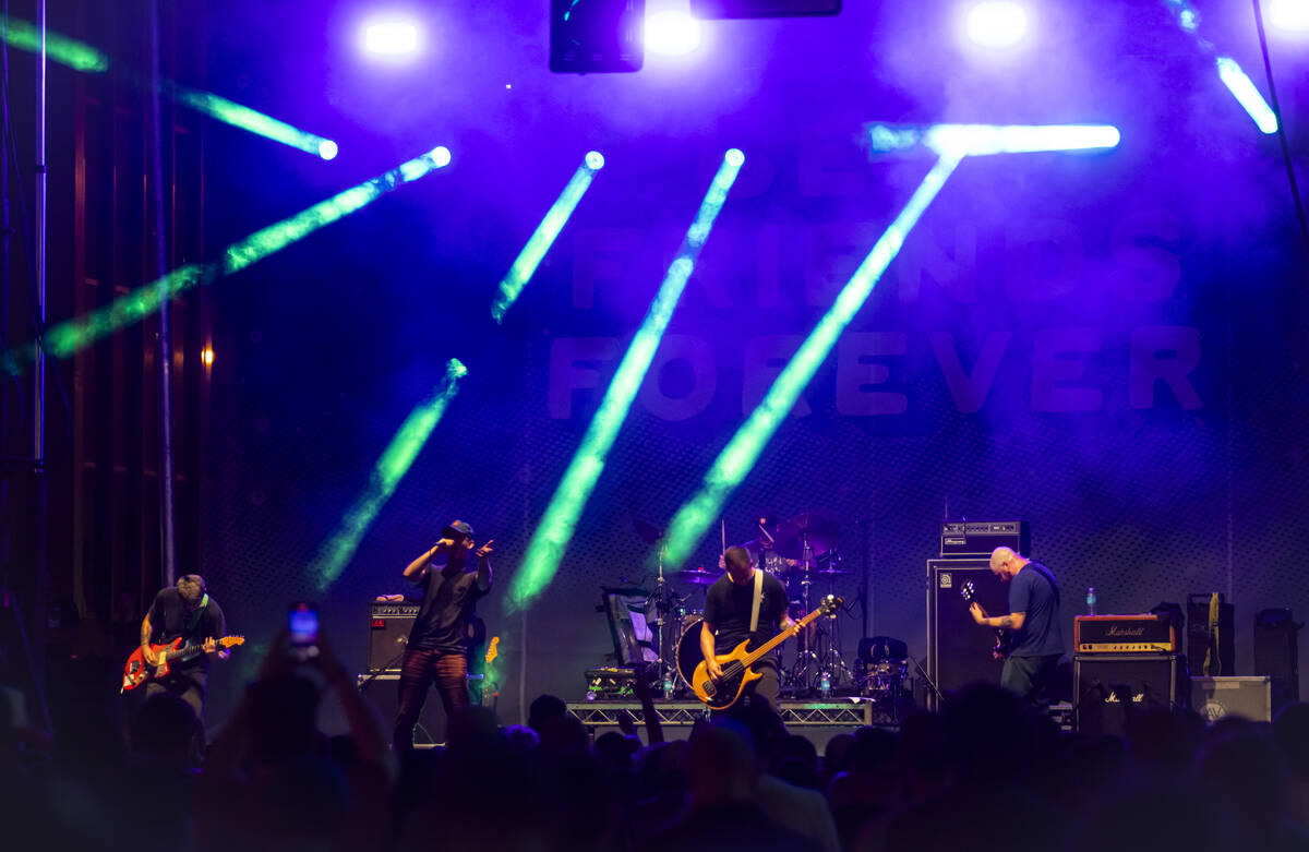 Drug Church performs during the final night of Best Friends Forever Festival at the Downtown La ...