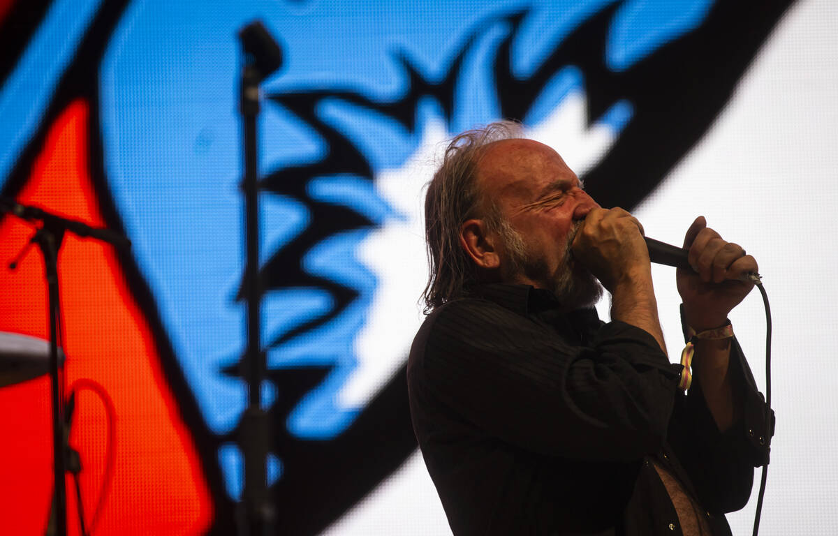 David Yow of The Jesus Lizard performs during the final night of Best Friends Forever Festival ...