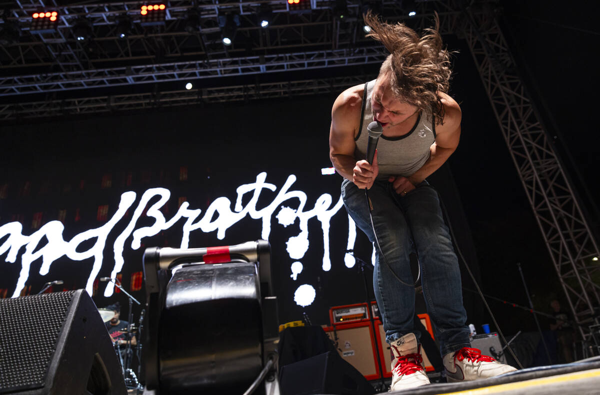 Johnny Whitney of The Blood Brothers performs during the final night of Best Friends Forever F ...