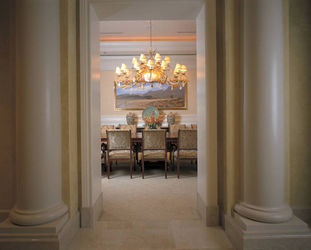 A private dining room in a Palazzo Villa at Rio. (Rio)