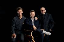 Co-producers of "Awakening" at Wynn Las Vegas are shown, from left: Michael Curry, Baz Halpin a ...