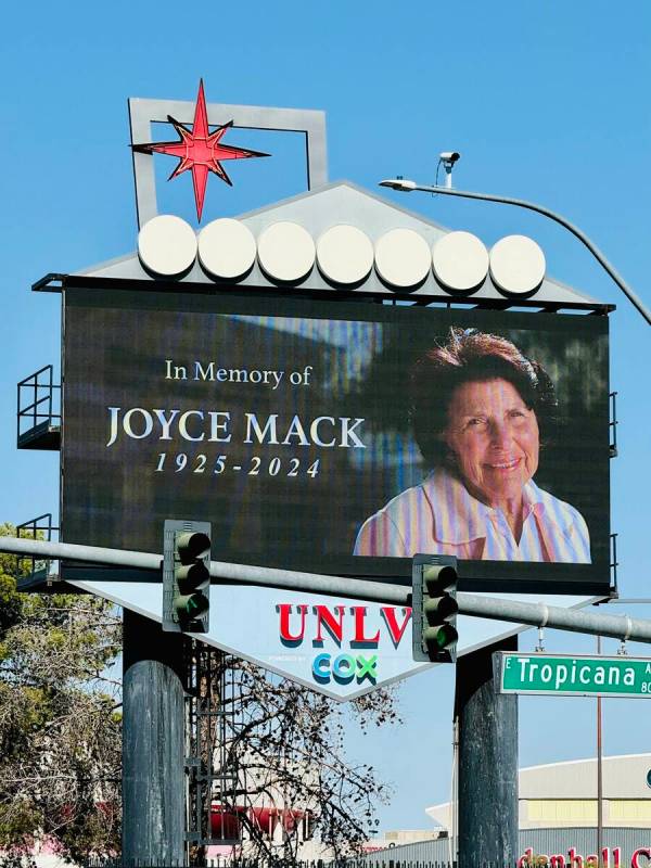 Joyce Mack was a longtime philanthropist at UNLV. (Courtesy of Karen Mack Goldsmith)