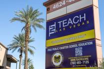 TEACH Las Vegas Charter School as seen on Sunday, Oct. 8, 2023 in Las Vegas. (Daniel Pearson/La ...