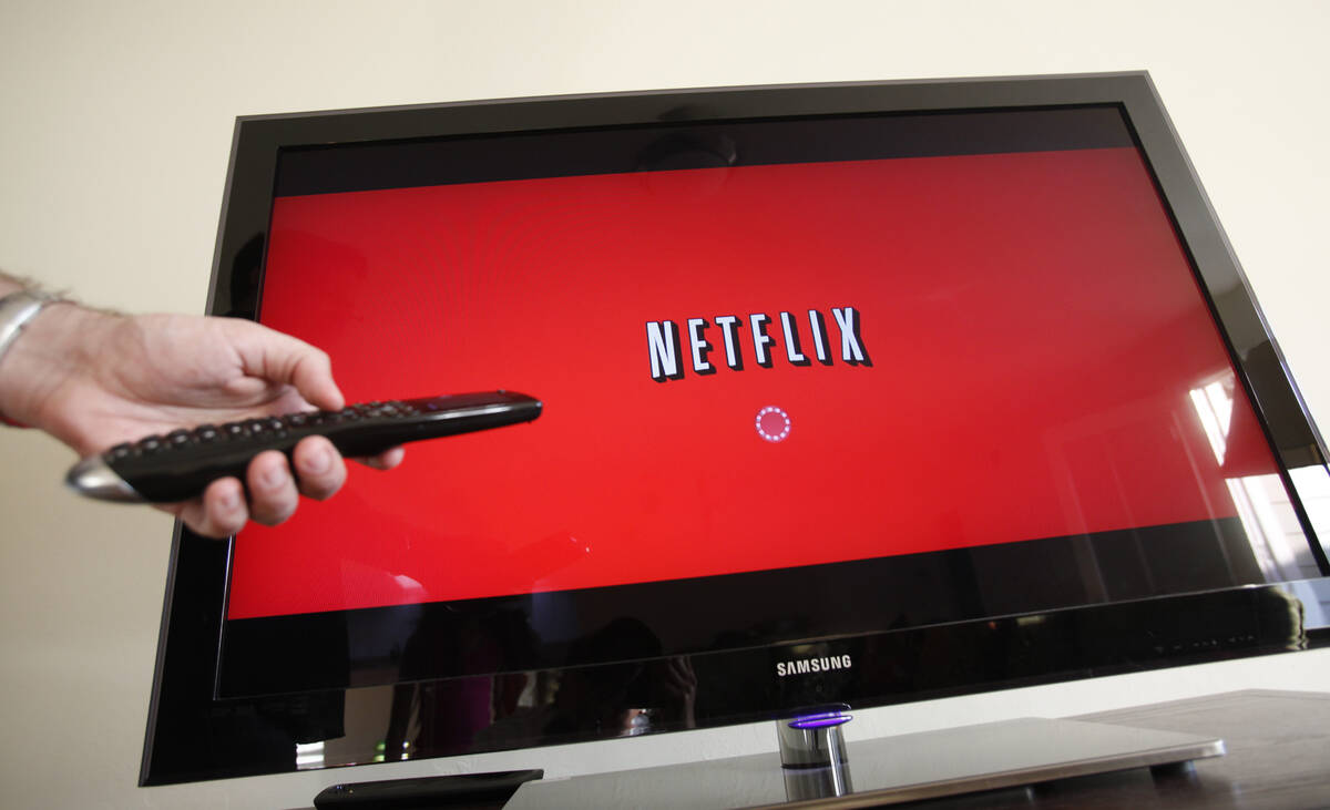 Netflix is seen on a television screen. (AP Photo/Paul Sakuma, file)