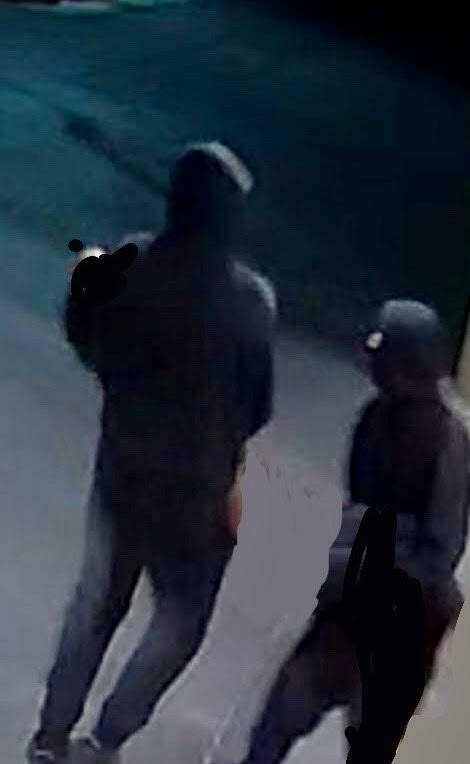 Police are seeking two men shown on surveillance video leaving a 14-year-old homicide victim Fr ...