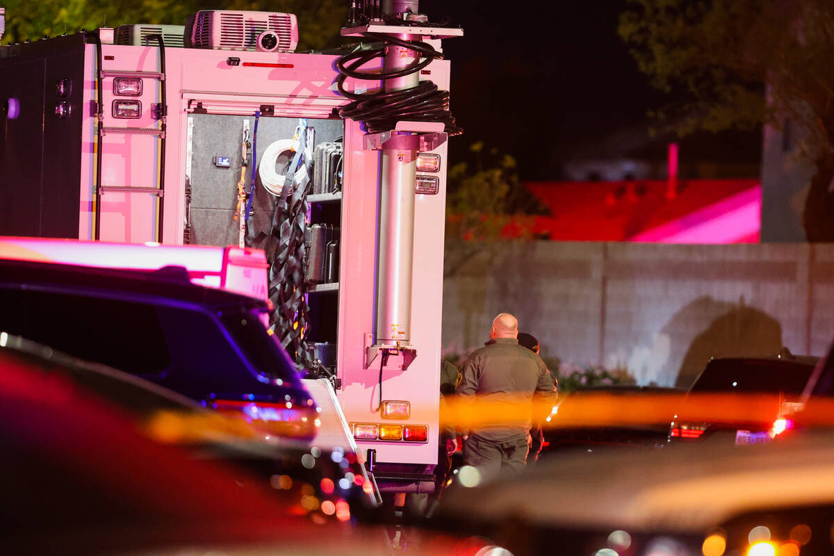 Metropolitan Police Department officers are seen on scene at an officer-involved shooting on So ...