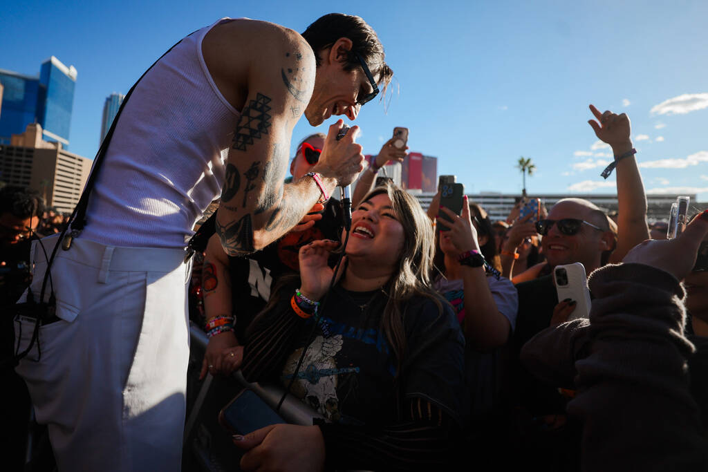 The Maine performs during the When We Were Young music festival at the Las Vegas Festival Groun ...