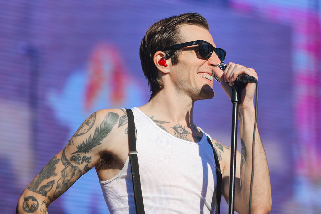 The Maine performs during the When We Were young music festival at the Las Vegas Festival Groun ...