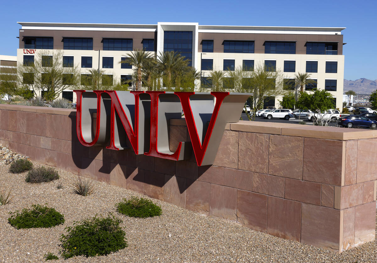 UNLV Black Fire Innovation, the first flagship tech building, is pictured at the Harry Reid Res ...