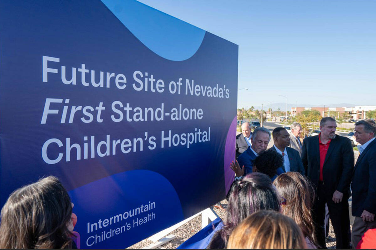 The site unveiling for Intermountain Healthcare's stand alone children's hospital on Tuesday, O ...