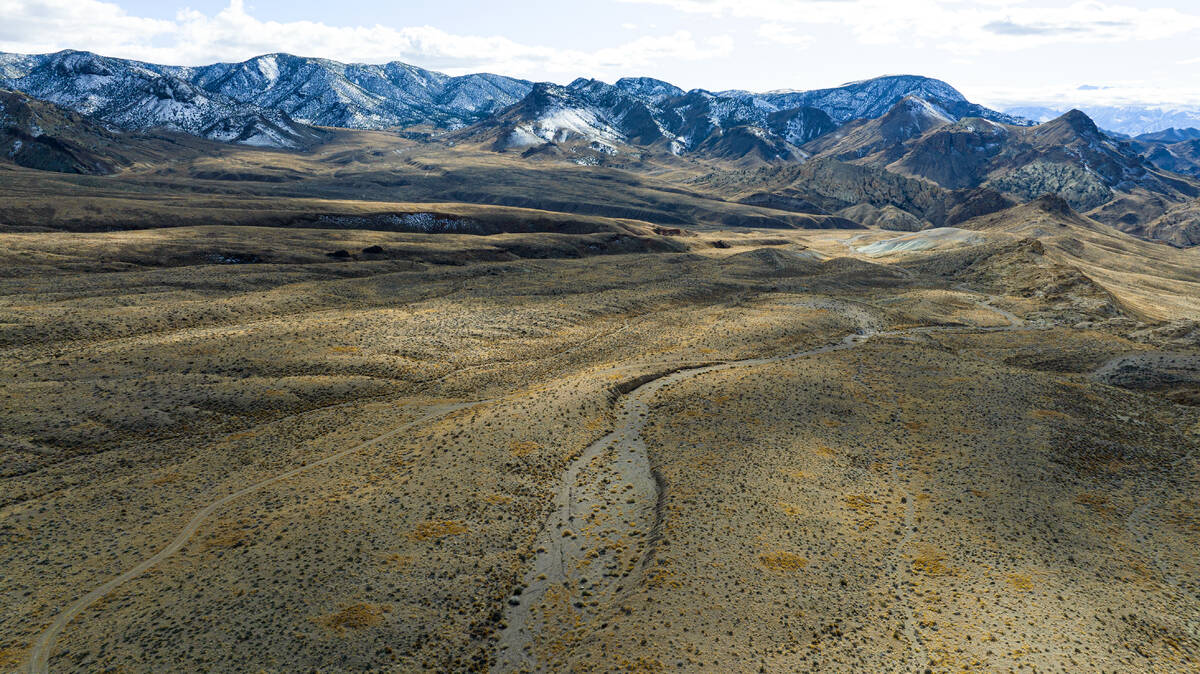 The Rhyolite Ridge lithium-boron mine project site is seen on Feb. 22, 2024, in Esmeralda Count ...