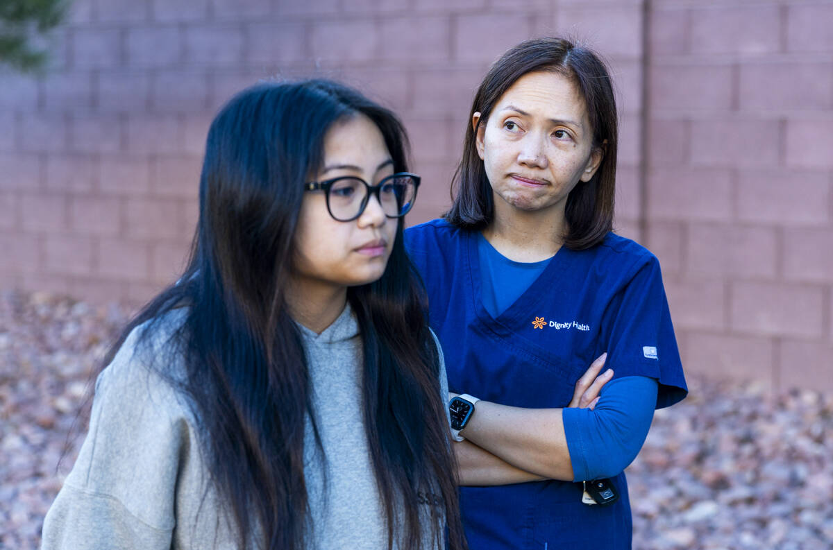 Mikayla Piedra and her mother are neighbors and stopped by the see the exterior of fatal house ...