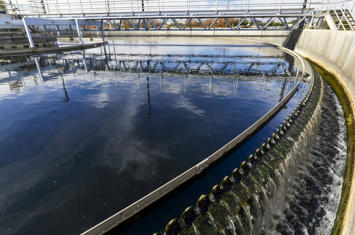 Water is moved through and then out of a secondary clarifier during the treatment process withi ...