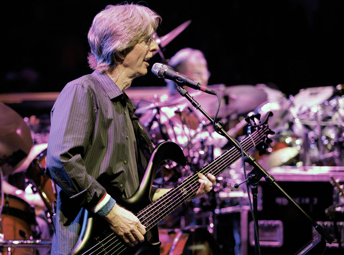 Phil Lesh performs with The Dead, at the Forum in the Inglewood section of Los Angeles, on May ...