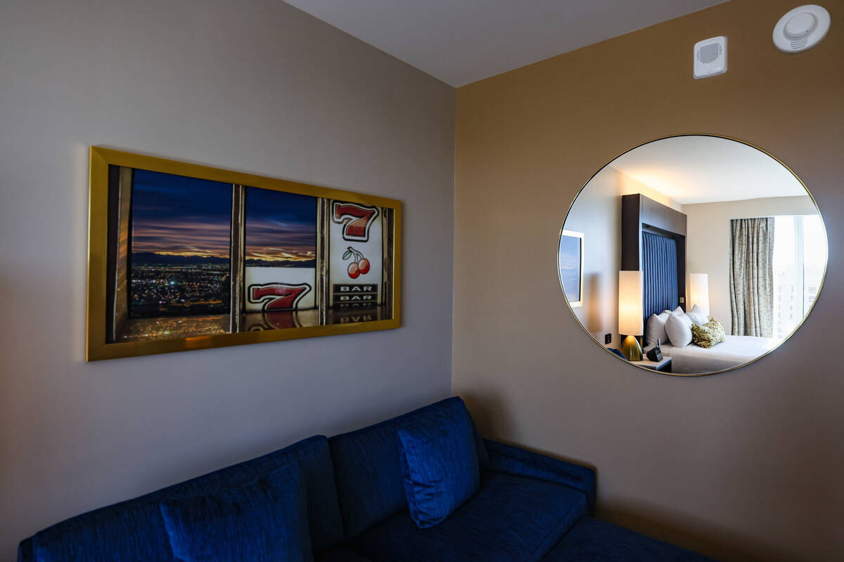 A standard room at Circa in Las Vegas, Monday, Oct. 28, 2024. The downtown hotel-casino added m ...