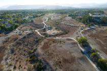 An aerial view of the shuttered Badlands Golf Course, on Tuesday, Oct. 22, 2024, in Las Vegas. ...