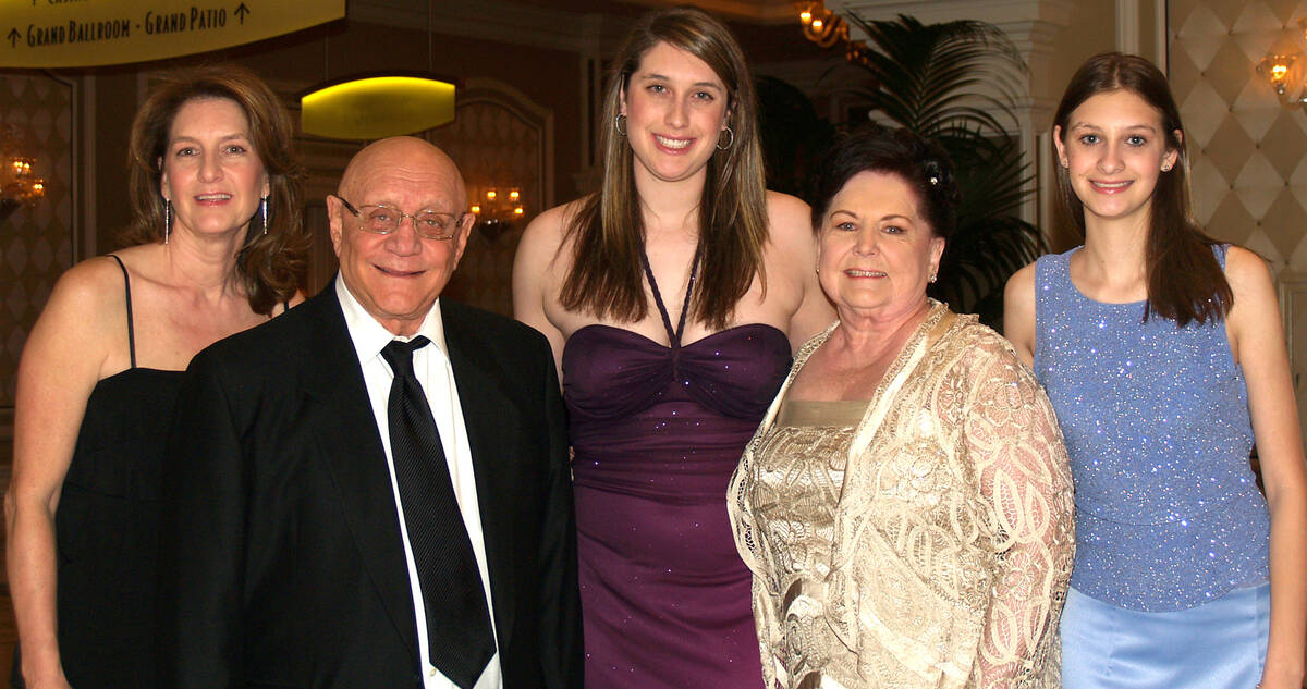 Jodie Diamant, from left, Jerry Tarkanian, Dannielle Diamant, Lois Tarkanian and Michelle Diama ...