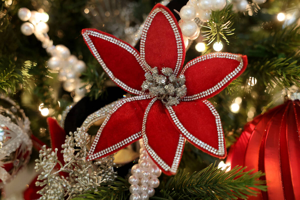 Christmas decorations are set up for sale at Ralph Jones Display at 2576 E. Charleston Blvd. in ...