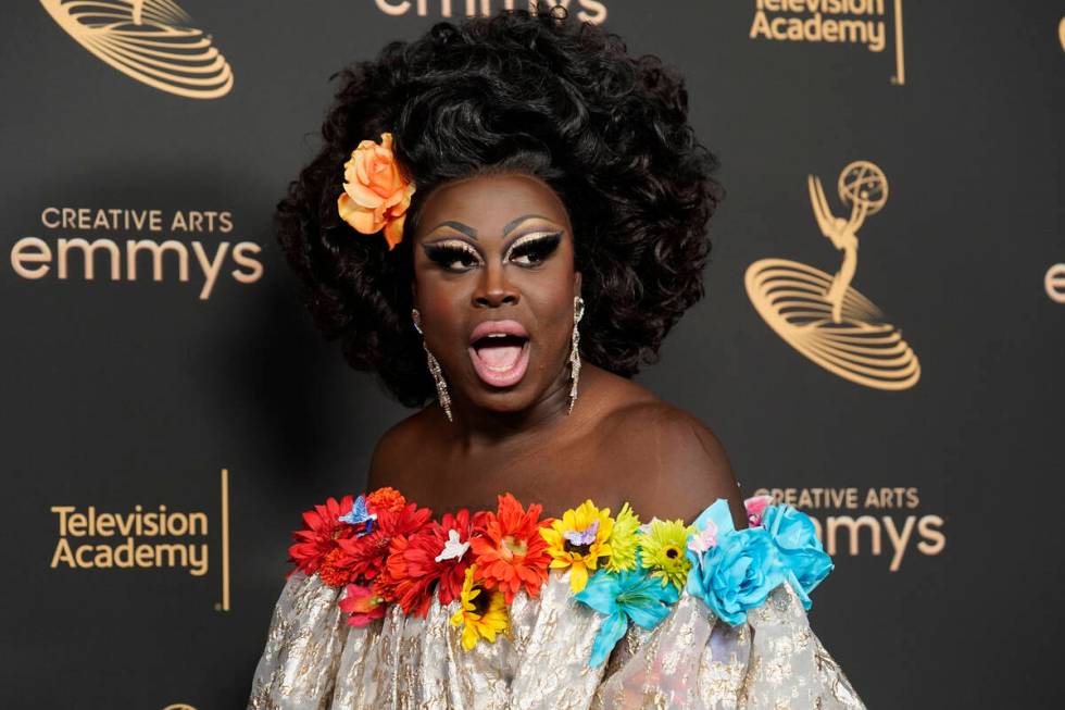 Bob the Drag Queen poses in the press room on night one of the Creative Arts Emmy Awards on Sat ...