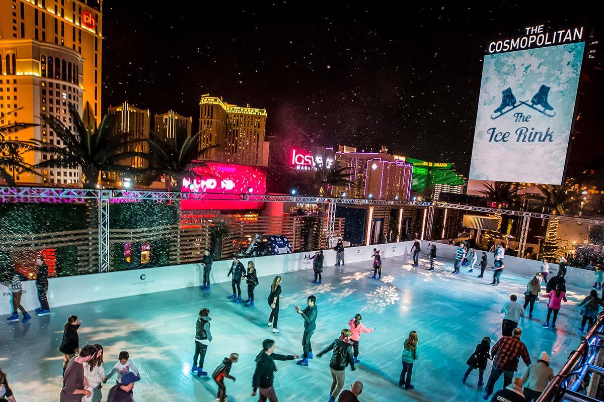 Ice skating rink at The Cosmopolitan of Las Vegas, (Kirvin Doak Communicationsv)