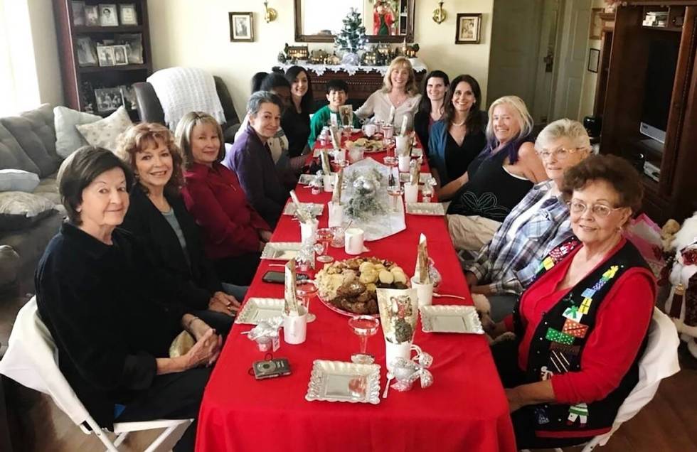 Evie Schild Hart hosts the 2017 Christmas cookie club at her home in Riverside, California. Her ...