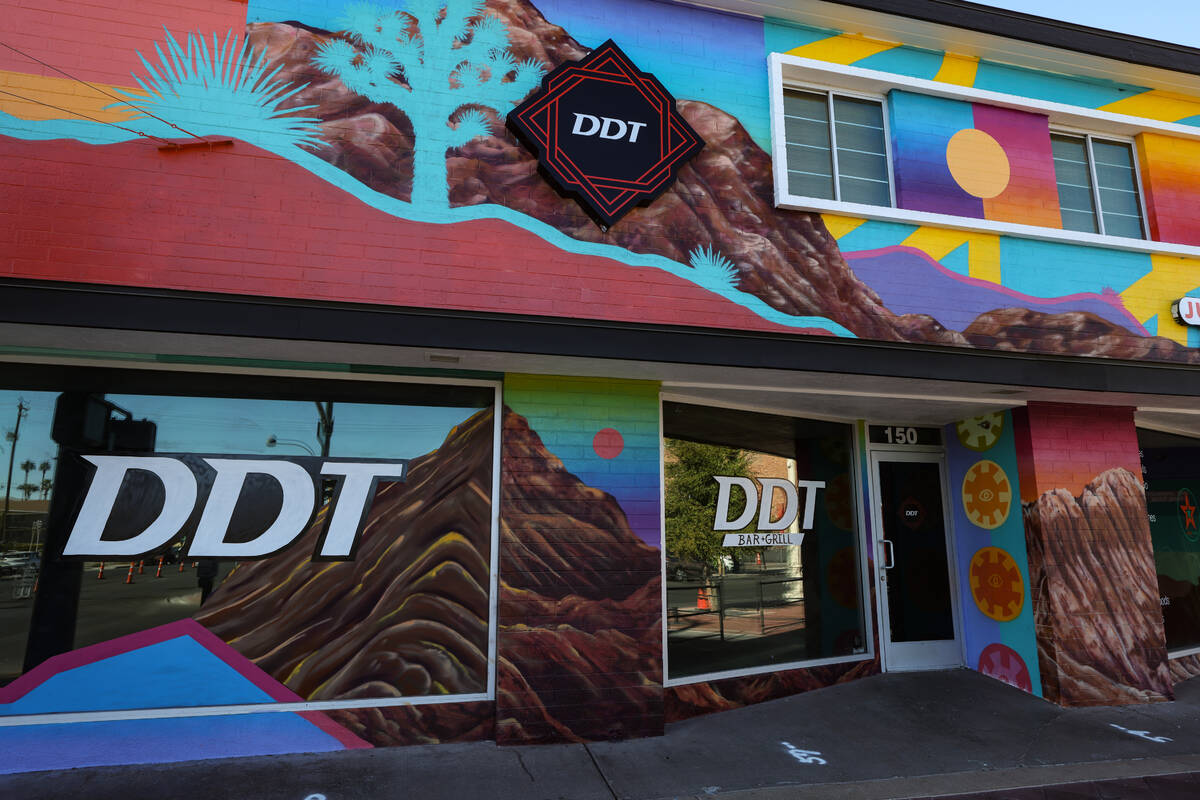 DDT, a professional wrestling-themed bar, in downtown Las Vegas, Tuesday, Oct. 22, 2024. (Rache ...